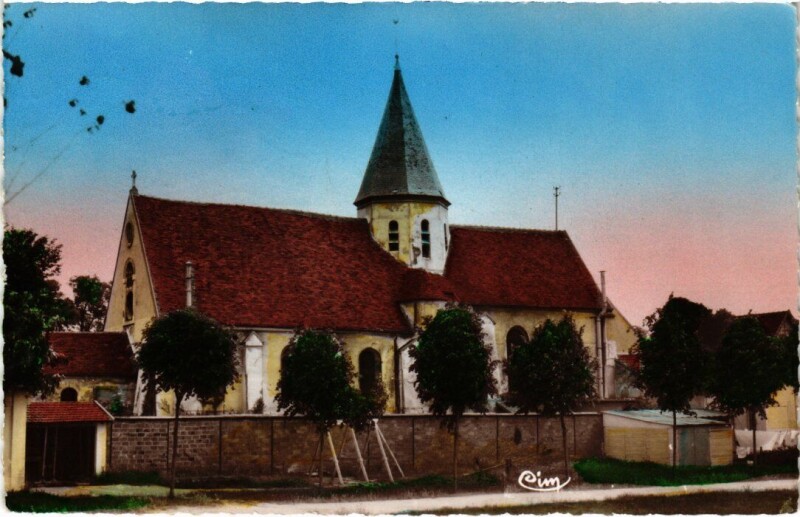 Carte postale ancienne Eaubonne Eglise Sainte-Marie France à Eaubonne
