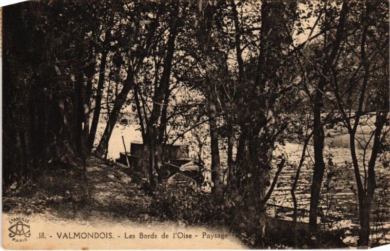 Carte postale ancienne Valmondois Les Bords de l'Oise France à Valmondois