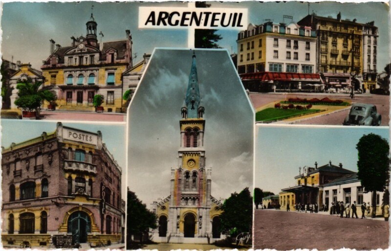Carte postale ancienne Souvenir de Argenteuil France à Argenteuil
