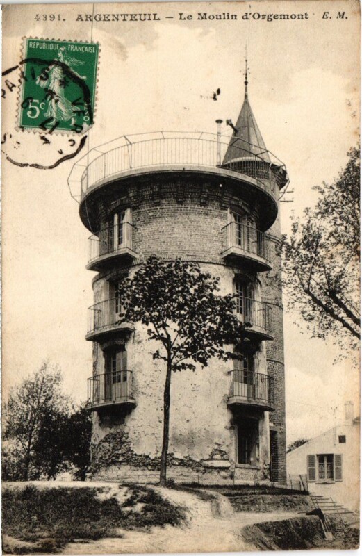 Carte postale ancienne Argenteuil Le Moulin d'Orgemont France à Argenteuil