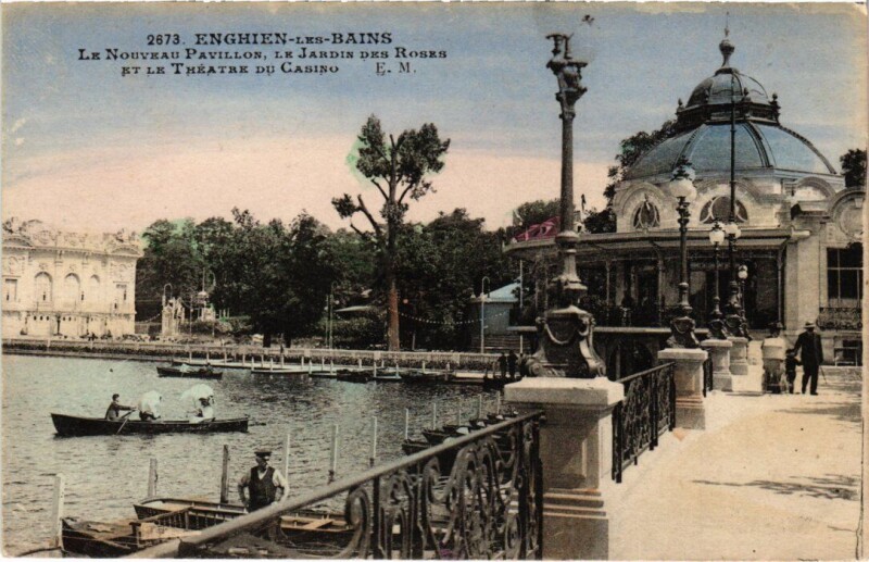 Carte postale ancienne Enghien les Bains Le Nouveau Pavillon France à Enghien-les-Bains