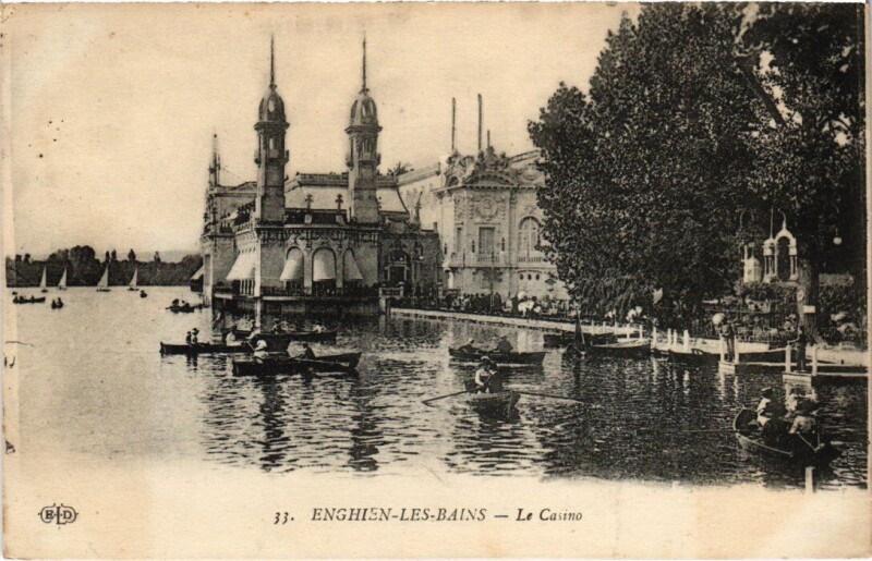 Carte postale ancienne Enghien les Bains Le Casino France à Enghien-les-Bains