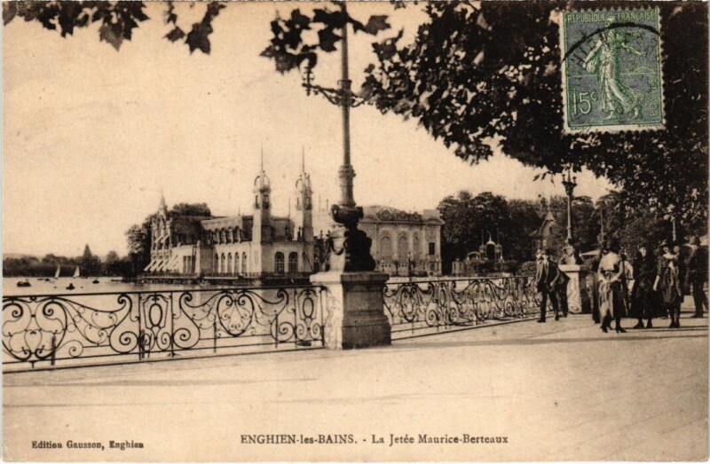 Carte postale ancienne Enghien les Bains La Jetee Maurice-Berteaux France à Enghien-les-Bains