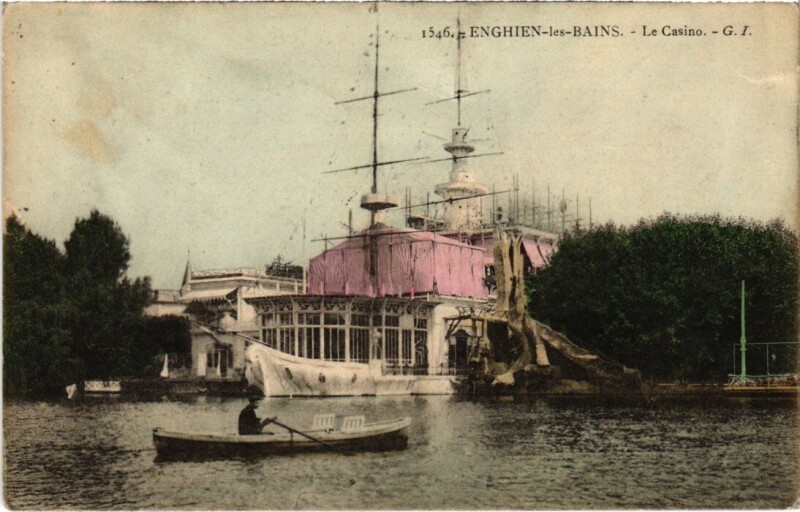 Carte postale ancienne Enghien les Bains Le Casino France à Enghien-les-Bains