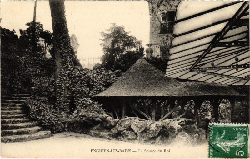 Carte postale ancienne Enghien les Bains La Source du Roi France à Enghien-les-Bains