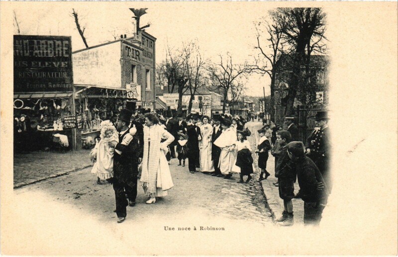 Carte postale ancienne Robinson une noce