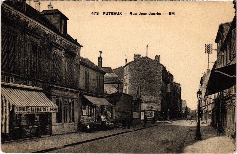 Carte postale ancienne Puteaux Rue Jean-Jaures à Puteaux