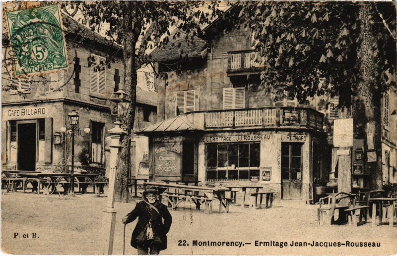 Carte postale ancienne Montmorency Ermitage Jean-Jacques Rousseau à Montmorency