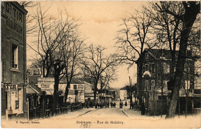 Carte postale ancienne Robinson Rue de Malabry