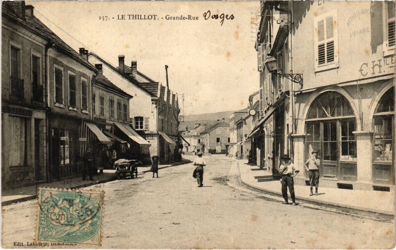 Carte postale ancienne Le Thillot Grande Rue à Grand