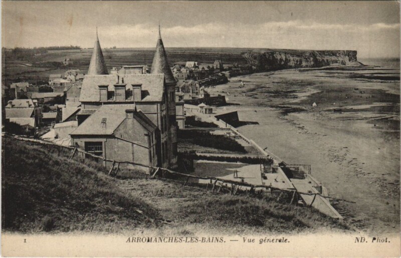 Carte postale ancienne Arromanches Vue Generale