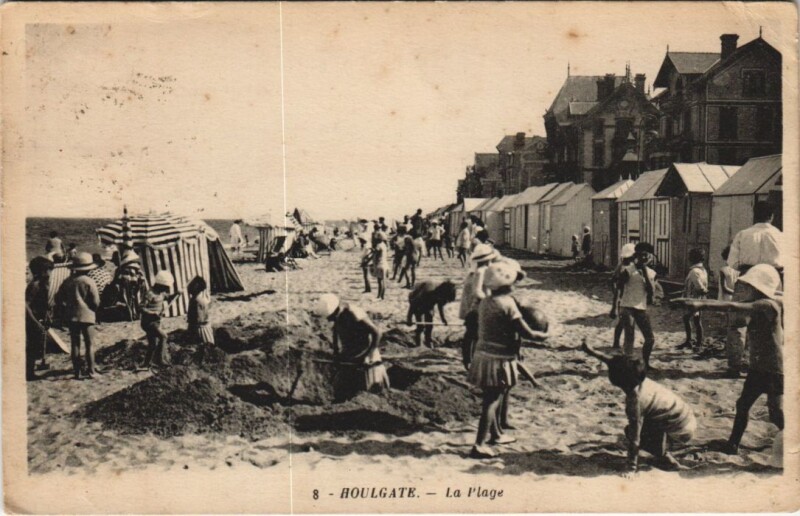 Carte postale ancienne Houlgate La Plage à Houlgate