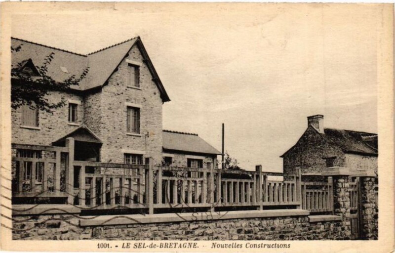 Carte postale ancienne Le Sel-de-Bretagne-Nouvelles Constructions au Sel-de-Bretagne