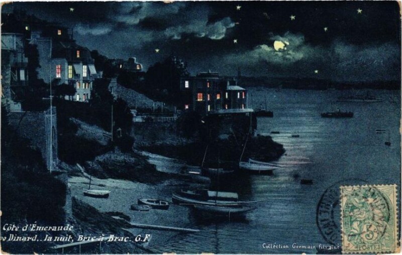 Carte postale ancienne Dinard-la nuit Bric a Brac à Dinard