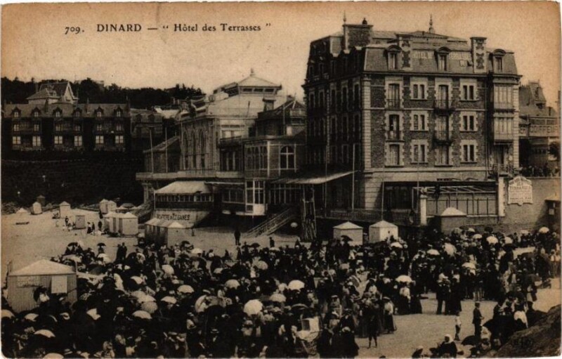 Carte postale ancienne Dinard-Hotel des Terrasses à Dinard