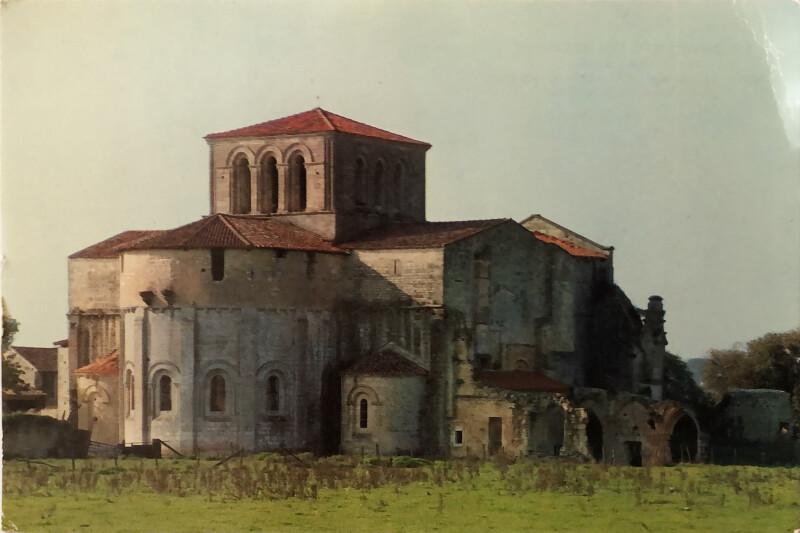 Carte postale ancienne Abbaye de Lanville Charente à Marcillac-Lanville