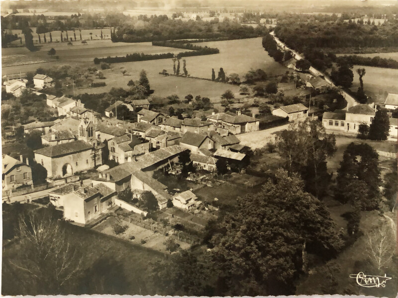 Carte postale ancienne Vue aérienne à Épenède