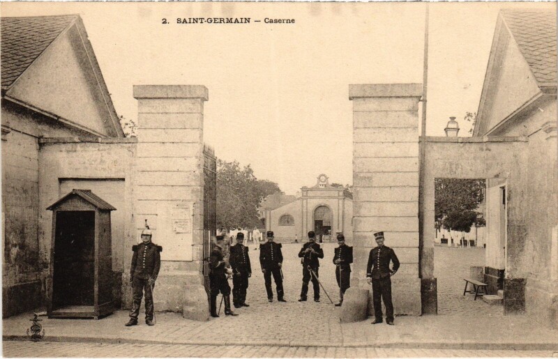 Carte postale ancienne Saint-Germain caserne