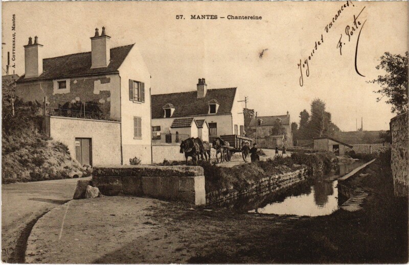 Carte postale ancienne Mantes Chantereine