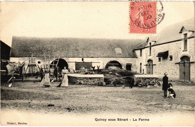 Carte postale ancienne Quincy-sous-Sénart La Ferme à Quincy-sous-Sénart