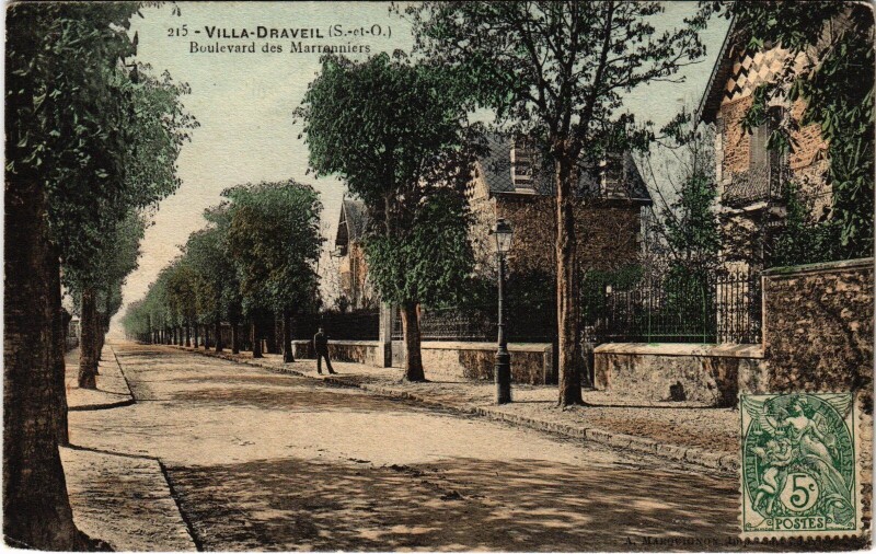 Carte postale ancienne Villa Draveil Boulevard des Marranniers à Draveil