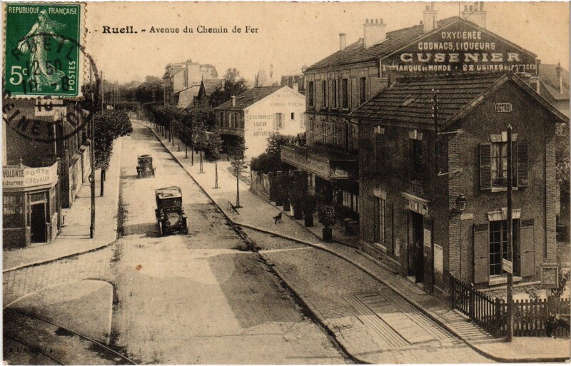 Carte postale ancienne Rueil Avenue du Chemin de Fer