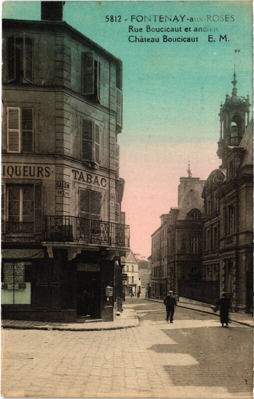 Carte postale ancienne Fontenay-aux-Roses Rue Boucicaut Chateau Boucicaut à Fontenay-aux-Roses