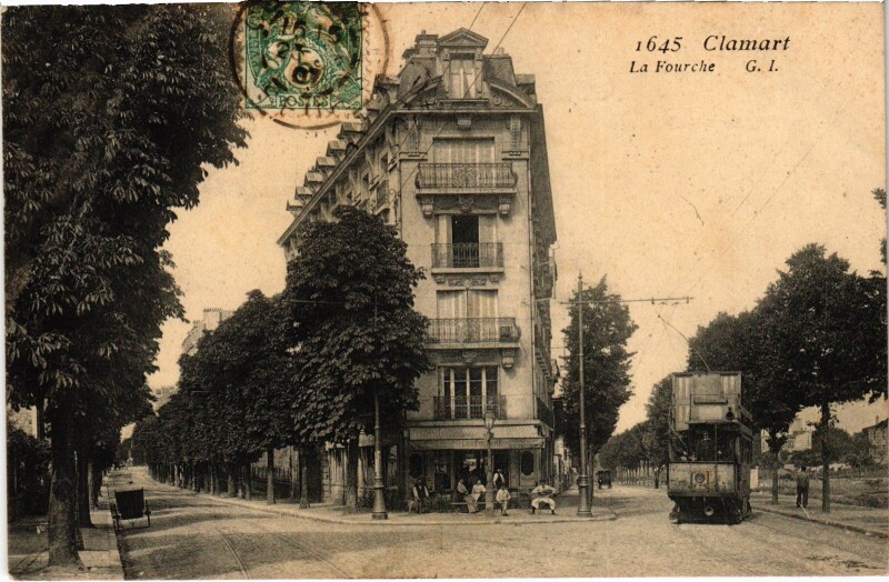 Carte postale ancienne Clamart La Fourche à Clamart