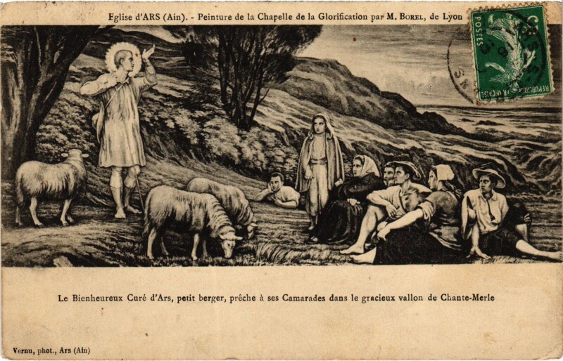 Carte postale ancienne Ars Peinture ed la Chapelle de la Glorification