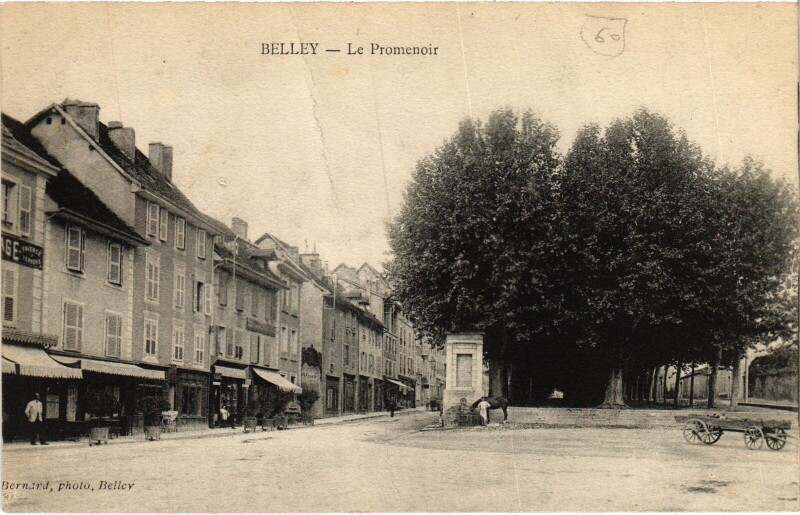Carte postale ancienne Belley Le Promenoir à Belley