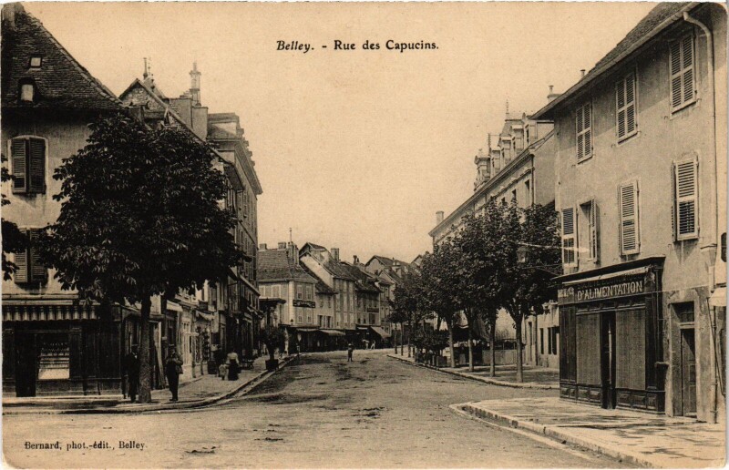 Carte postale ancienne Belley Rue des Capucins à Belley