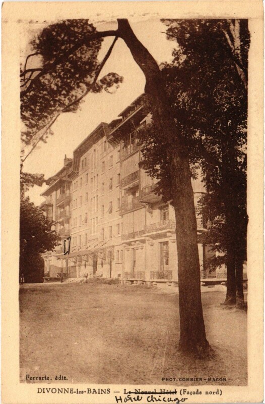 Carte postale ancienne Divonne Le nouvel Hotel