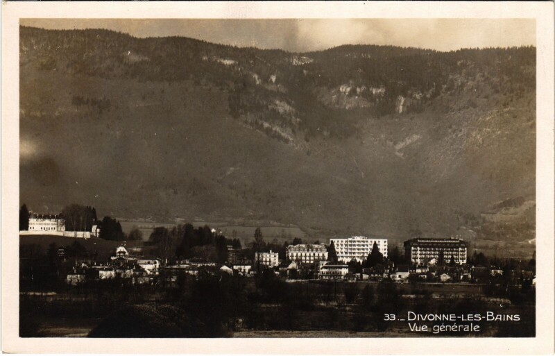 Carte postale ancienne Divonne vue generale