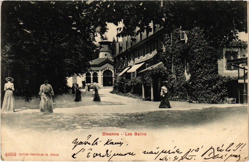Carte postale ancienne Divonne Les Bains à Divonne-les-Bains