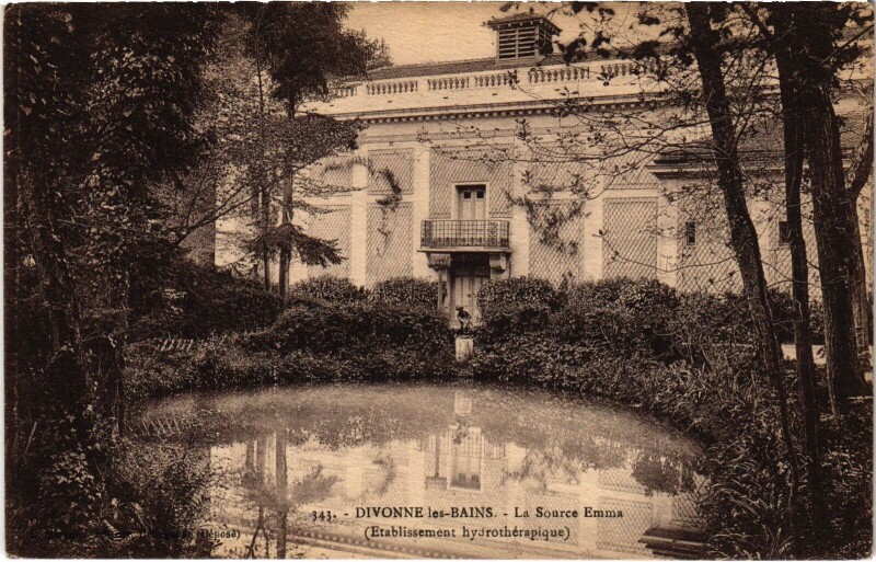 Carte postale ancienne Divonne La Source Emma