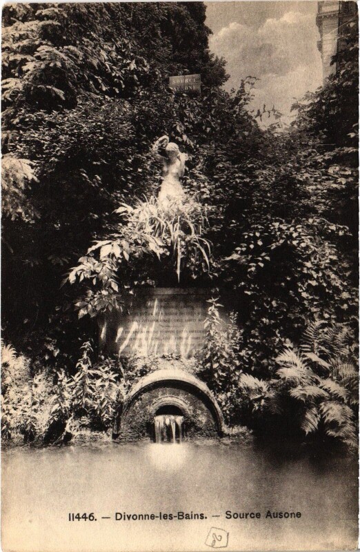 Carte postale ancienne Divonne Soruce Ausone