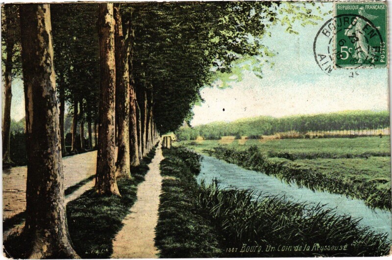 Carte postale ancienne Bourg en Bresse un cion de la Reussouse à Bourg-en-Bresse