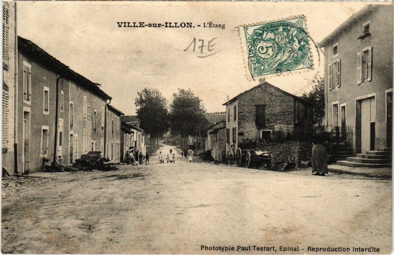 Carte postale ancienne Ville-sur-Illon l'Etang à Ville-sur-Illon