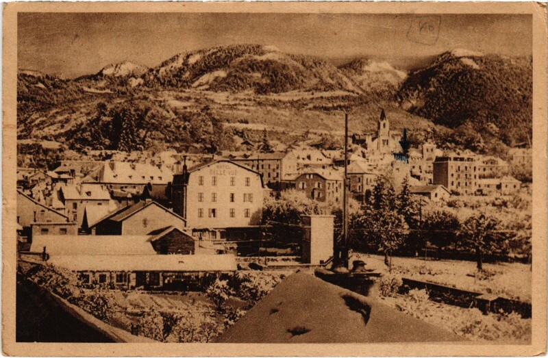 Carte postale ancienne Gex vue generale