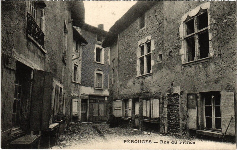 Carte postale ancienne Perouges Rue du Prince