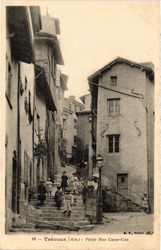 Carte postale ancienne Travaux Petite Rue Casse Cou