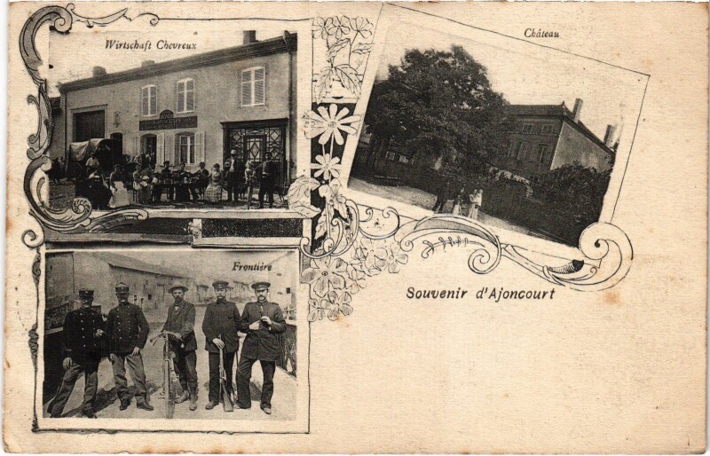 Carte postale ancienne Souvenir de ajoncourt à Ajoncourt