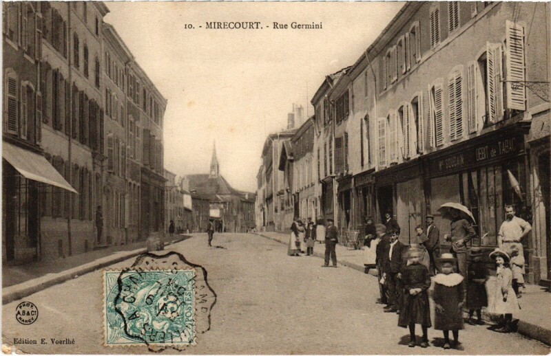 Carte postale ancienne Mirecourt Rue Germini à Mirecourt