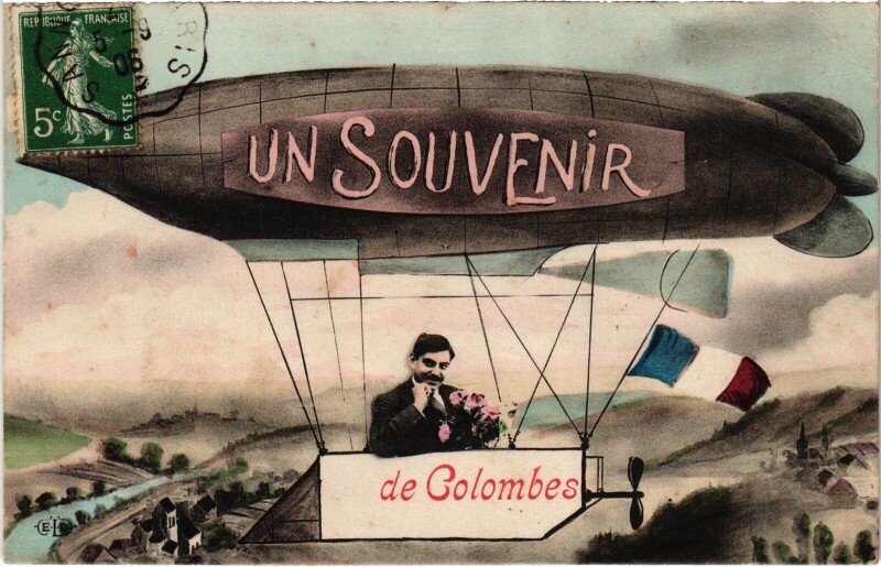 Carte postale ancienne Un Souvenir de Colombes à Colombes
