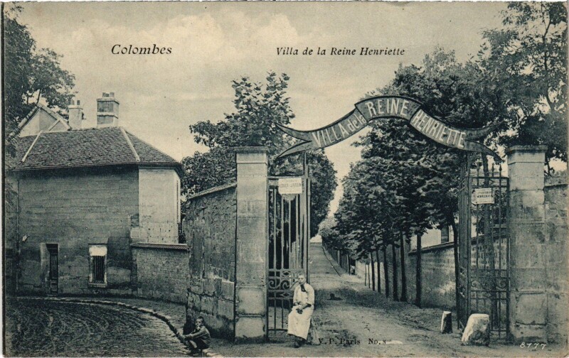 Carte postale ancienne Colombes Villa de la reine Henriette à Colombes