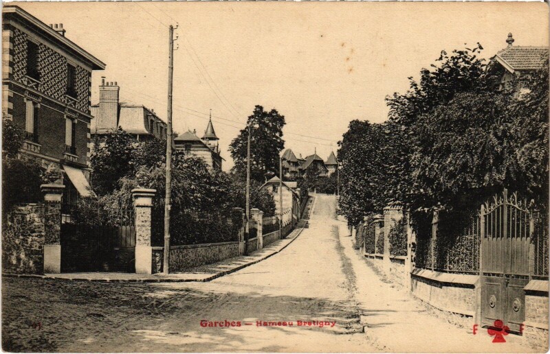 Carte postale ancienne Garches Hameau Bretigny à Garches