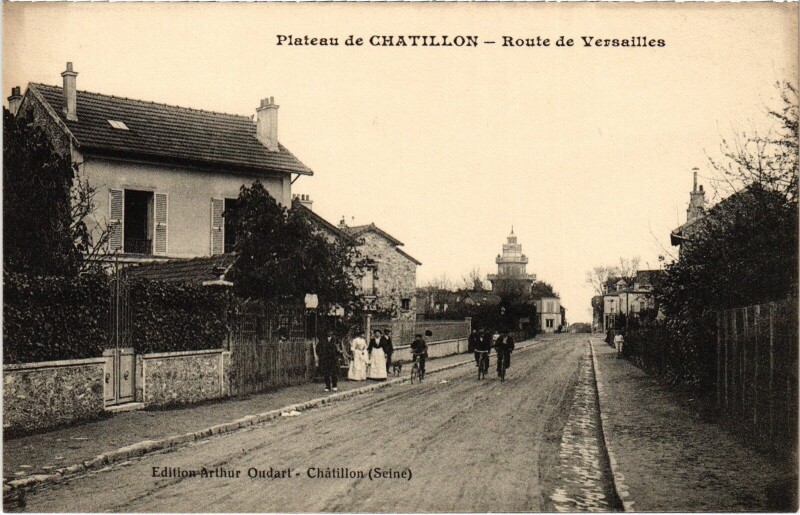 Carte postale ancienne Plateau de Chatillon Route de Versailles