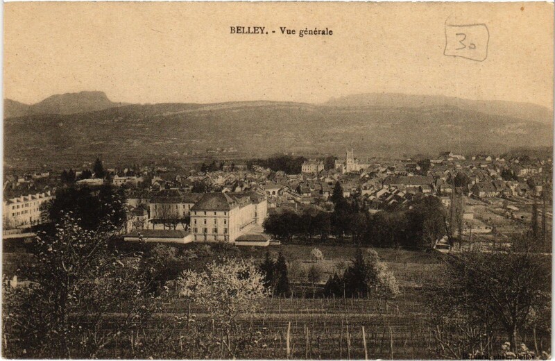 Carte postale ancienne Belley vue generale à Belley