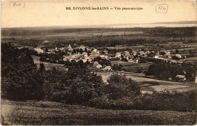Carte postale ancienne Divonne vue panoramique