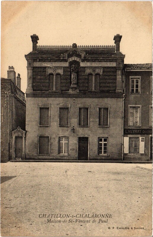 Carte postale ancienne Chatillon s Chalaronne Maison de Saint-Vincent de Paul